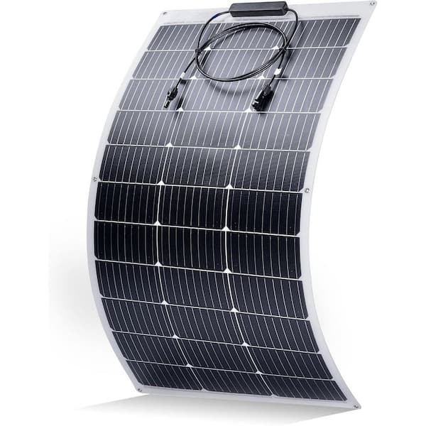 100-Watt Flexible Solar Panel Monocrystalline Cell 12-Volt for Marine RV, Trailer, Boat, Cabin