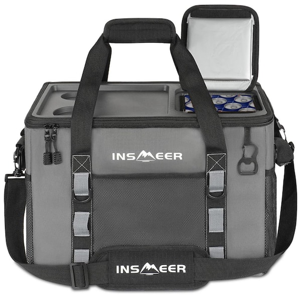 Unbranded 42 qt. Soft Cooler Bag with Hard Shell and 2 Cup Holders, Leakproof for Travel, Ice Chests and Cooler Lunch Box