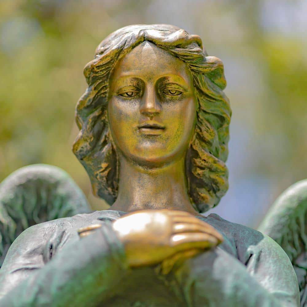 angel statue face
