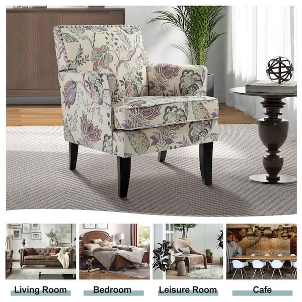 Grey floral online armchair