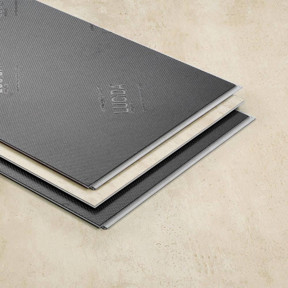 Cream Beige 24" x 12" Waterproof Vinyl Tile Flooring