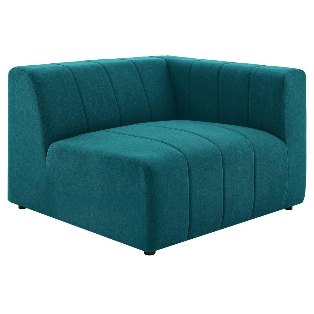Bartlett Teal Upholstered Fabric Right-Arm Lounge Chair