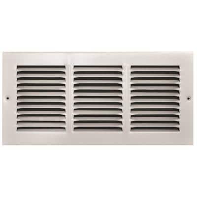 TruAire 14 in. x 6 in. White Stamped Return Air Grille