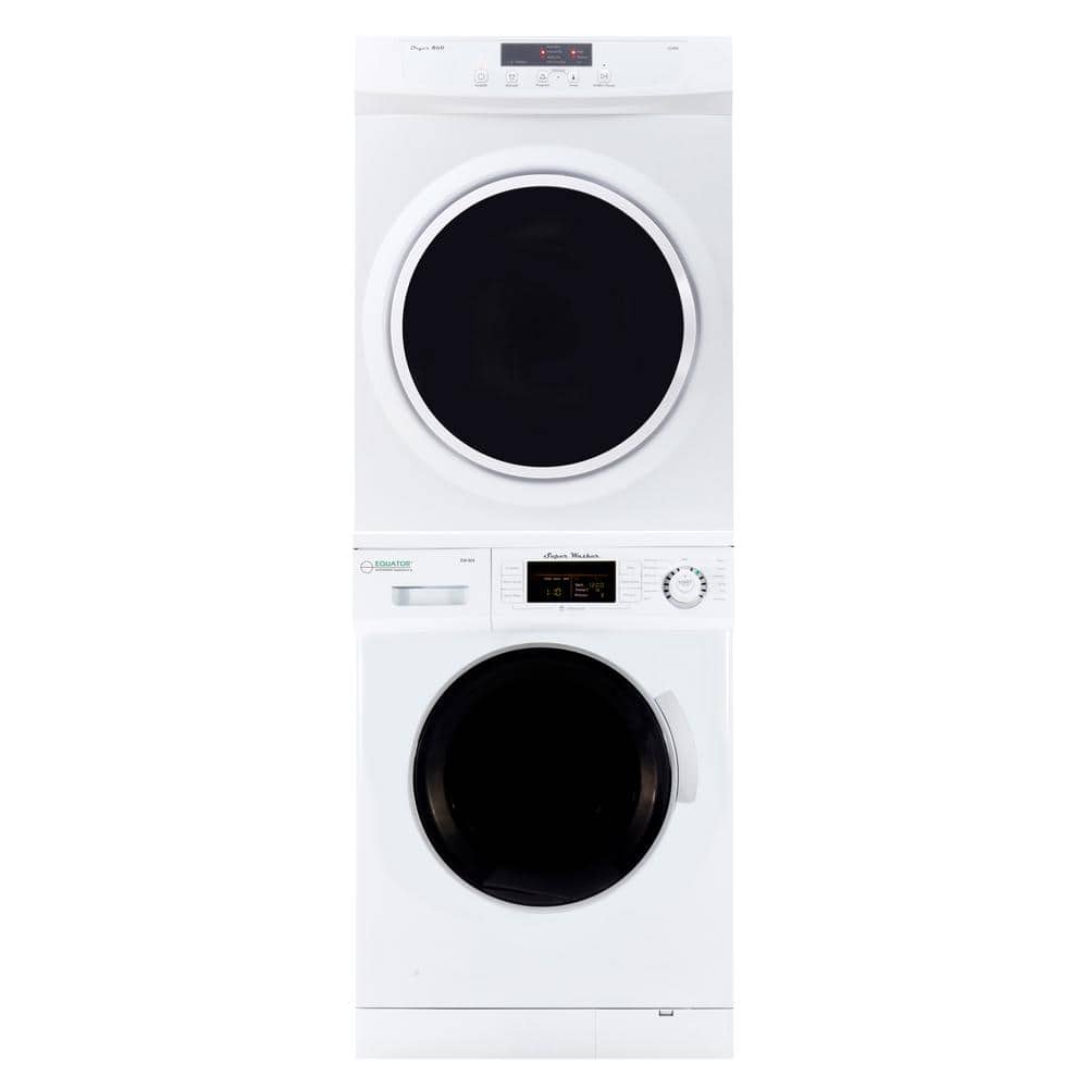 Deco Pro3 Compact 110V Set Washer 1.6 cu. ft. +Dryer Vented 3.5cu.ft Sensor/Refresh, White