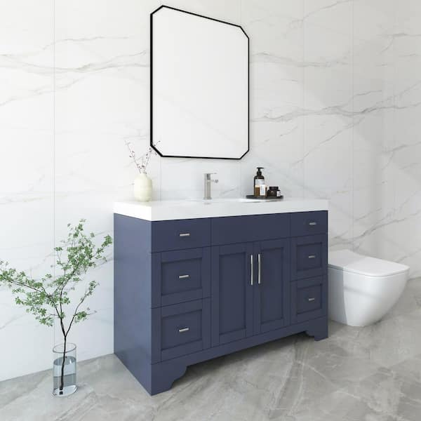HOMEVY STUDIO Agnea 48 in. W x 21 in. D x 35 in. H Single Sink