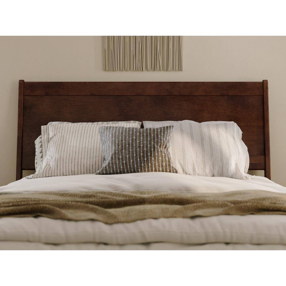Casanova Queen Walnut Solid Wood Panel Headboard