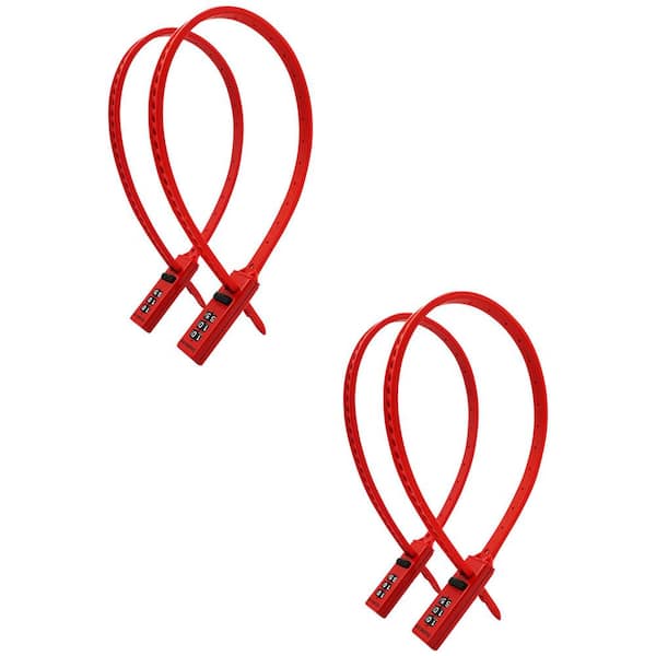 Badger, All-Purpose Cable Tie Combination Padlock (19 in.) (4-Pack)