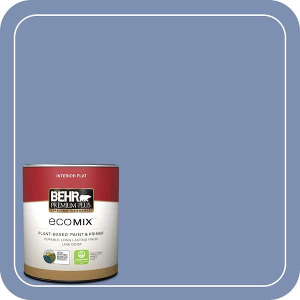 1 qt. #600D-5 Babbling Brook Flat EcoMix Plant-Based Interior Paint & Primer