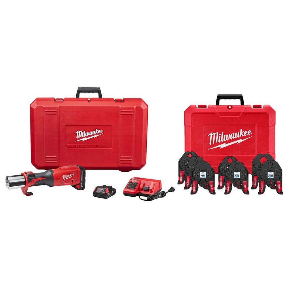 M18 18-Volt Lithium-Ion Brushless FORCE LOGIC Press Tool with 1/4 in. - 1-1/8 in. ZoomLock MAX Press Jaw Kit price history on PriceWatchPro