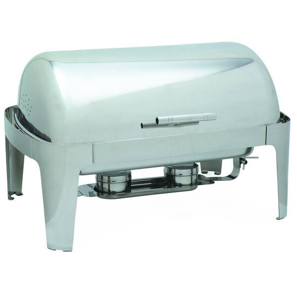 Carlisle 8 qt. Roll Top Rectangular Times Square Chafer in Stainless Steel
