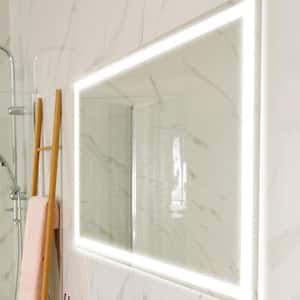 Evokor LED Smart Bathroom Mirror with Weather Forecast Anti Fog Mirror