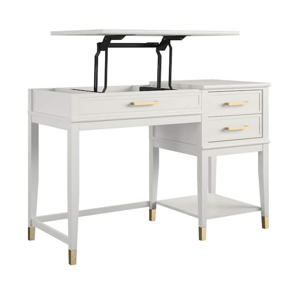 westerleigh height adjustable standing desk white