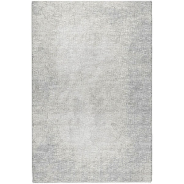 Dream Shag Premium Machine Washable Abstract ADS34 Gray 8 ft. x 10 ft. Area Rug