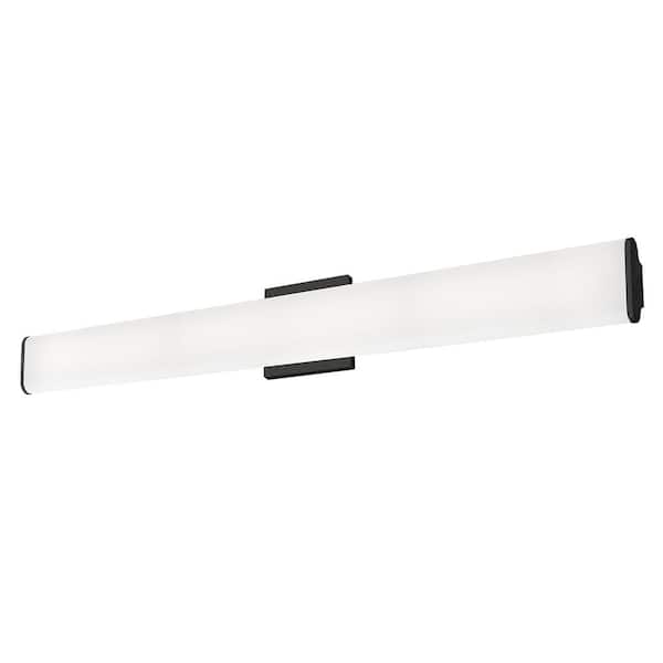 KUZCO Ferguson 36-in 1 Light 46-Watt Black Integrated LED Vanity Light