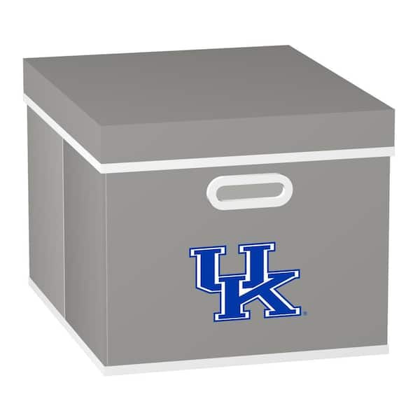 MyOwnersBox College STACKITS University of Kentucky 12 in. x 10 in. x 15 in. Stackable Grey Fabric Storage Cube
