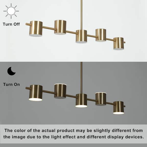 Zevni 30 in. Transitional Integrated LED Island Pendant