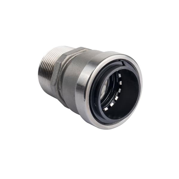 1-1/4 in. Stainless Steel Push-to-Connect x MNPT (Male Thread) Adapter Fitting