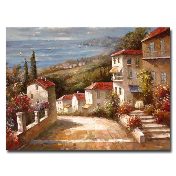 Trademark Fine Art 24 in. x 32 in. Home in Tuscany Canvas Art