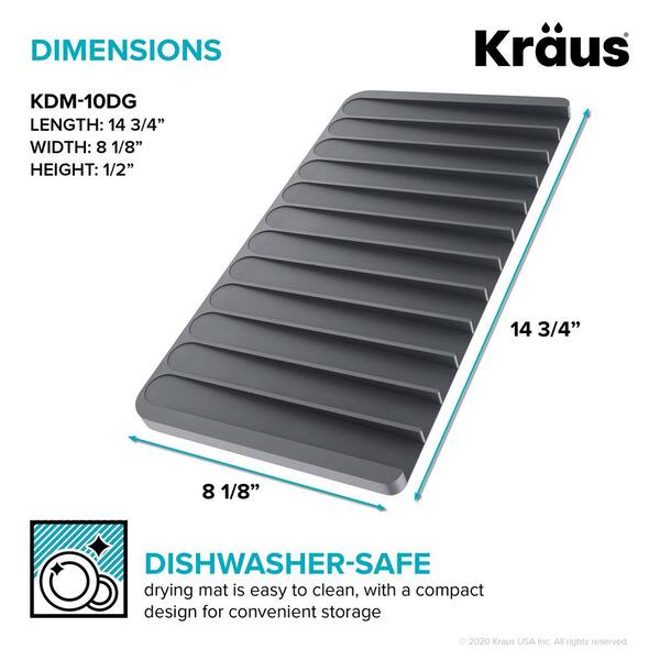 self draining silicone drying mat