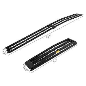 10 ft. 600 lbs. Capacity Aluminum Folding Loading Ramp for Motorcycle, ATV, Tractor, Truck, Trailer, Car (1-Pack)