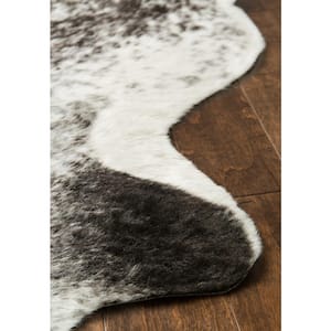 Grand Canyon Ivory/Charcoal 3 ft. 10 in. x 5 ft. Transitional Area Rug