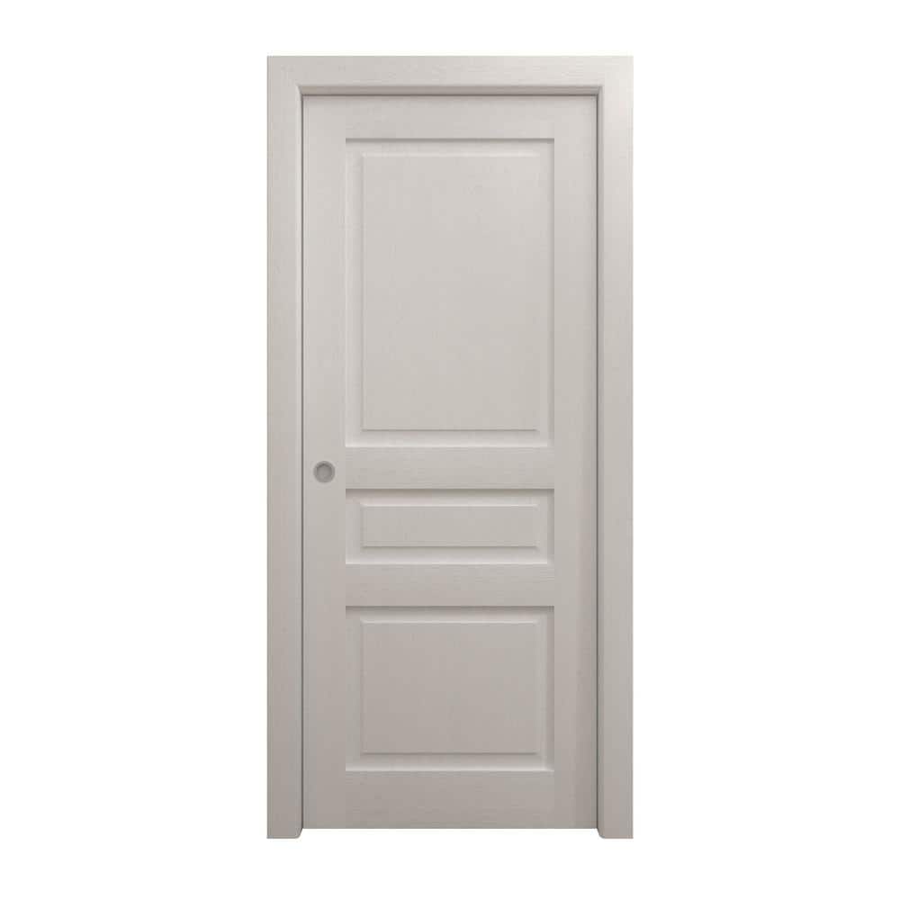 Assemble Required 42 in. x 80 in. Painted White Oak Solid Wood Pocket Door With Hardware price history on PriceWatchPro