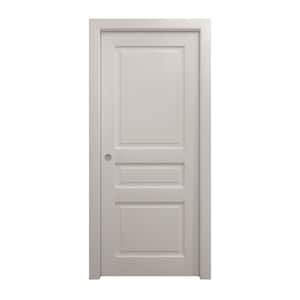 Sartodoors 36 In. X 80 In. Painted White Oak Solid Wood Pocket Door ...