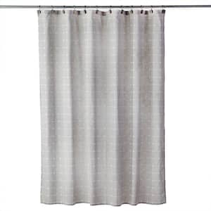 Windowpane Texture Shower Curtain, 72 in., Neutral