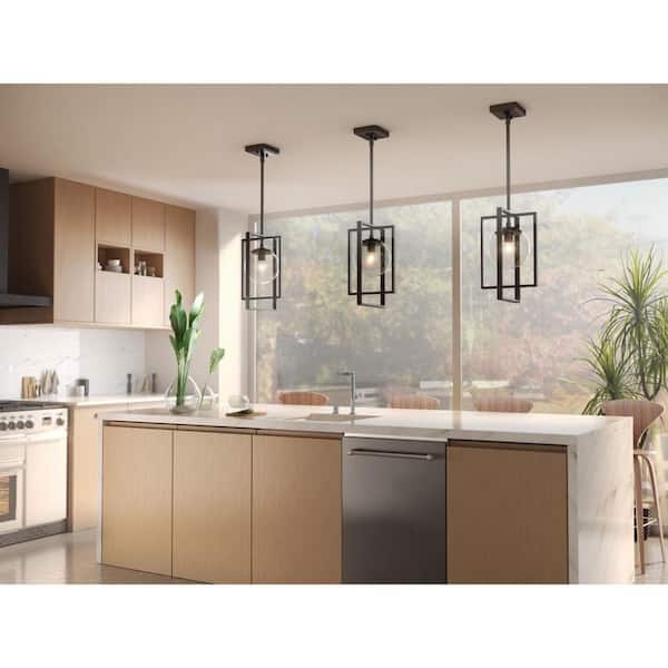 Atwell 1-Light Black Pendant