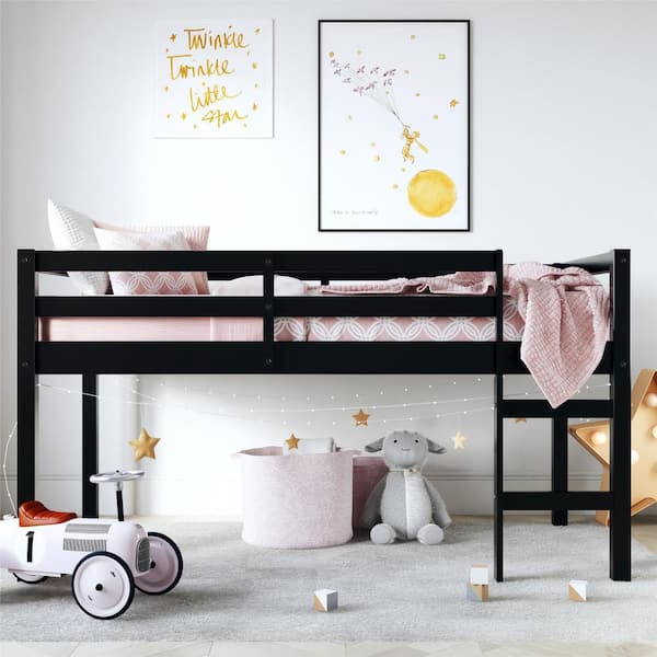 Anders Black Junior Twin Loft Bed