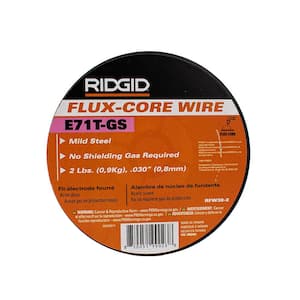 .030 E71T-GS Flux-Core Welding Wire No Gas Required (2 lb. Spool)
