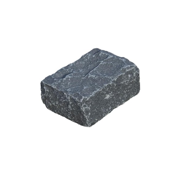 Nantucket Pavers Cobblestone 10 in. x 7 in. x 4 in. Black Granite Edging (40-Pieces/33 lin. ft./Pallet)