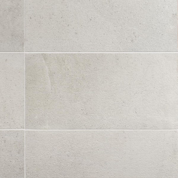 Ivy Hill Tile Iris Chiseled Perla 11.69 in. x 23.5 in. Chiseled Porcelain Floor and Wall Tile (9.68 sq. ft./Case)
