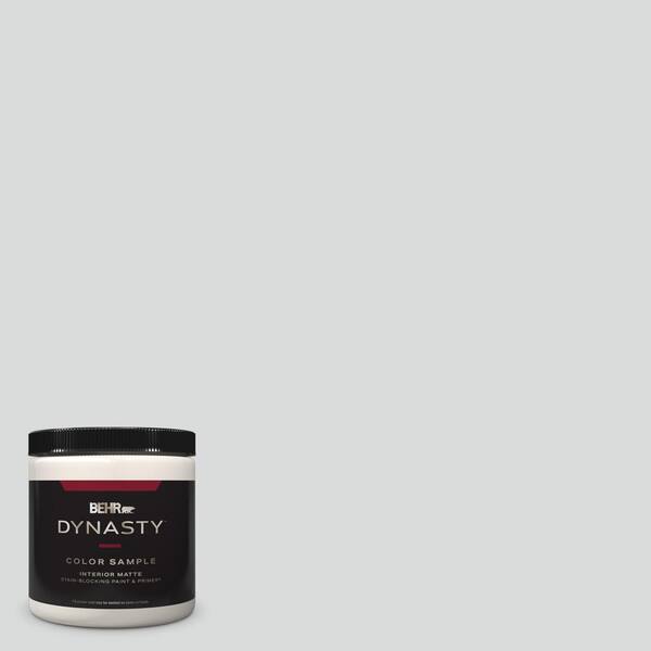 BEHR DYNASTY 8 oz. #PPU26-14 Drizzle Matte Stain-Blocking Interior/Exterior Paint & Primer Sample