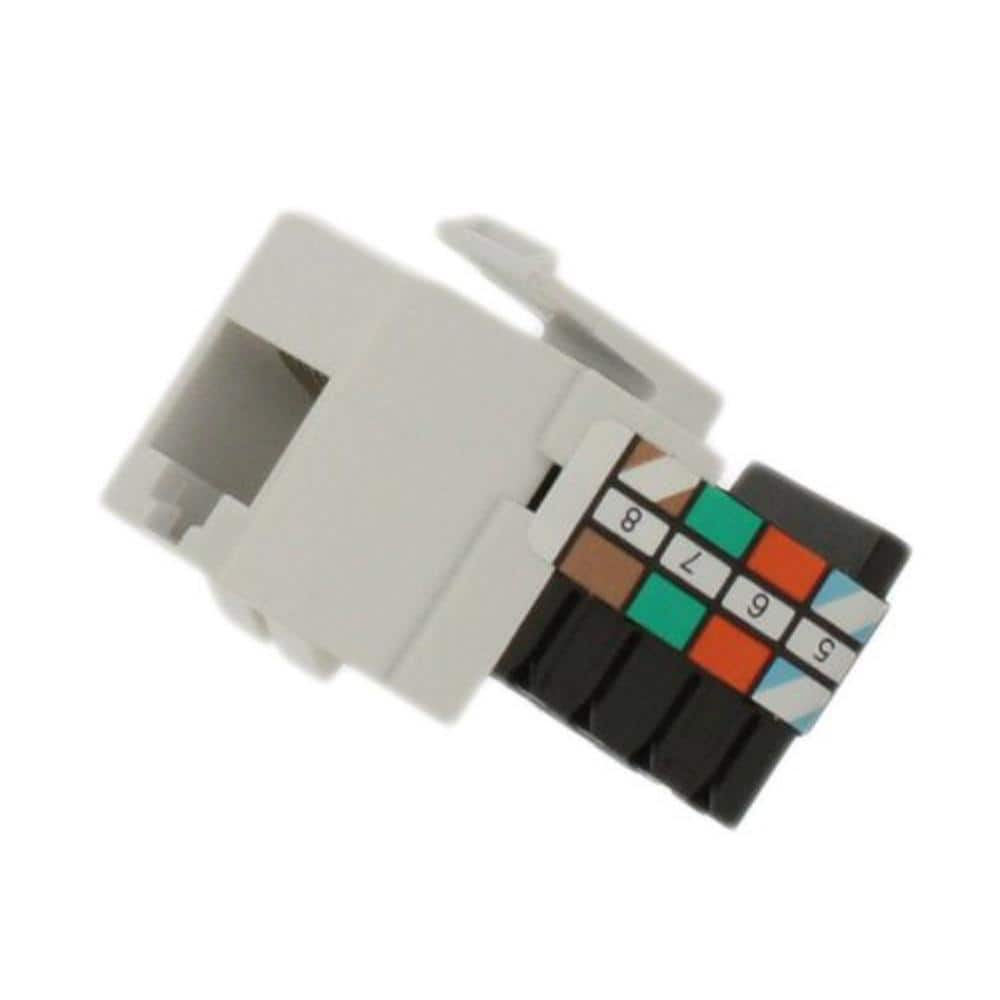 Leviton QuickPort 8P8C Voice Grade Connector, White