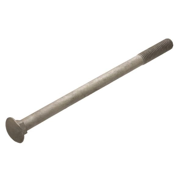 Everbilt 1/2 in.-13 x in. Galvanized Carriage Bolt 07446 The Home Depot