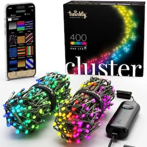19.5 ft. 400-Count Smooth Twinkling LED Mini Warm Multi-Color String Lights