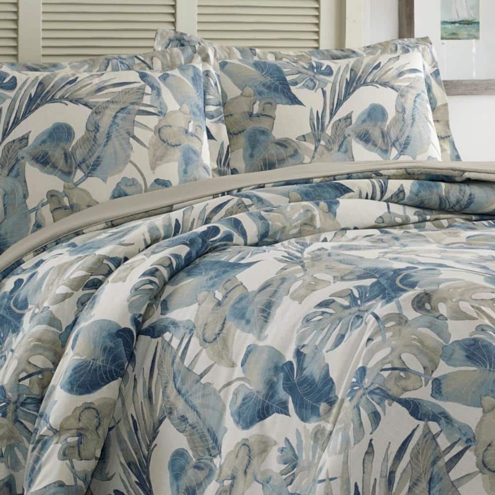 Full/Queen Blue Cotton Nautical Duvet Cover Set