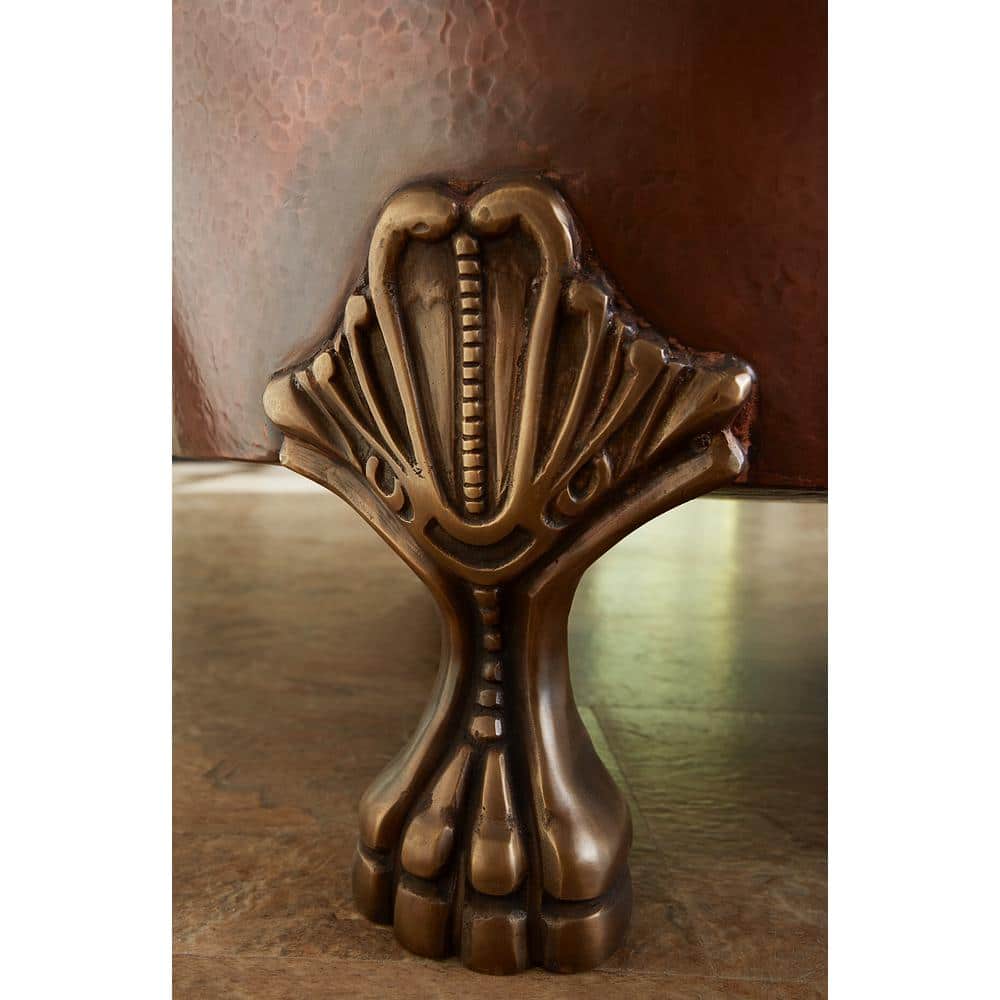 Heisenberg 67.5" Antique Copper Freestanding Clawfoot Bathtub