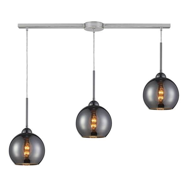 Titan Lighting Cassandra 3-Light Polished Chrome Ceiling Mount Pendant