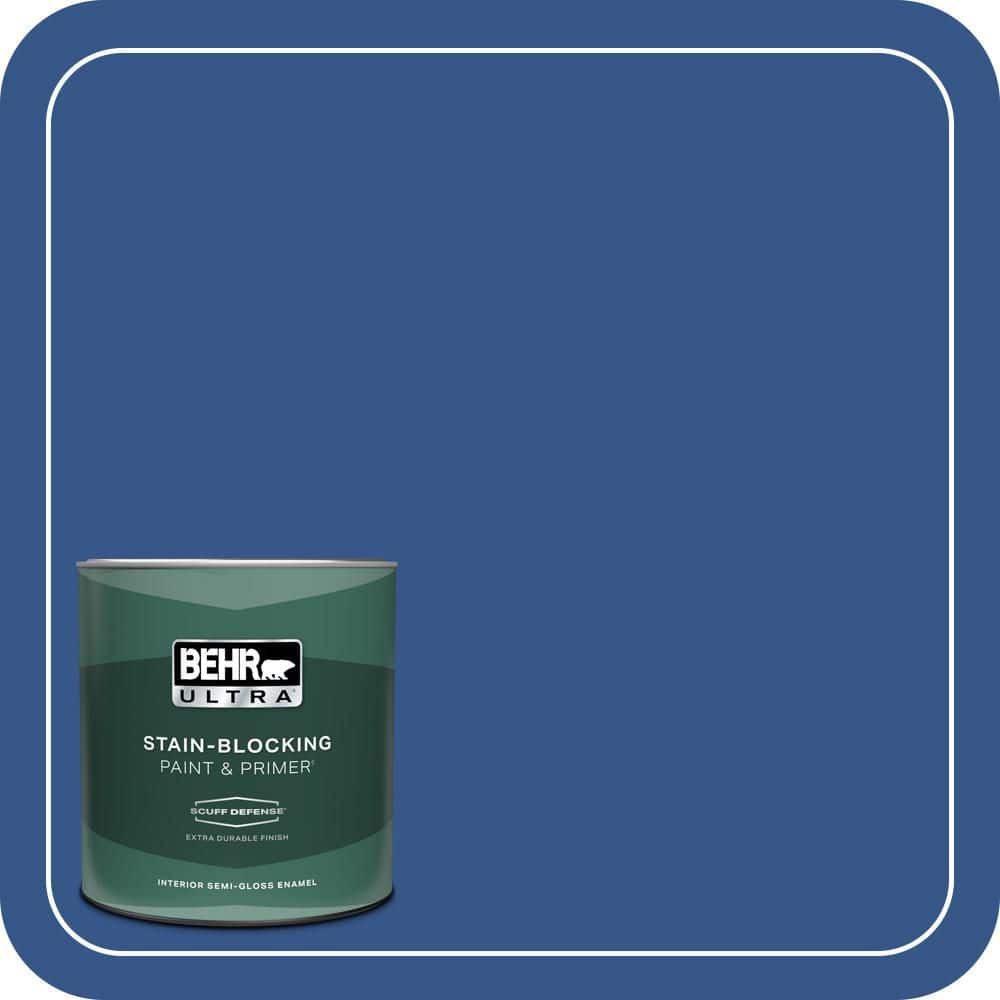 1 qt. #S-G-590 Southern Blue Extra Durable Semi-Gloss Enamel Interior Paint & Primer price history on PriceWatchPro