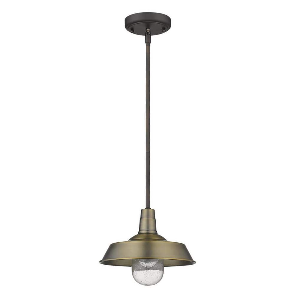 60-Watt 1 Light Brass Pendant Light with Crystal, No Bulbs Included price history on PriceWatchPro