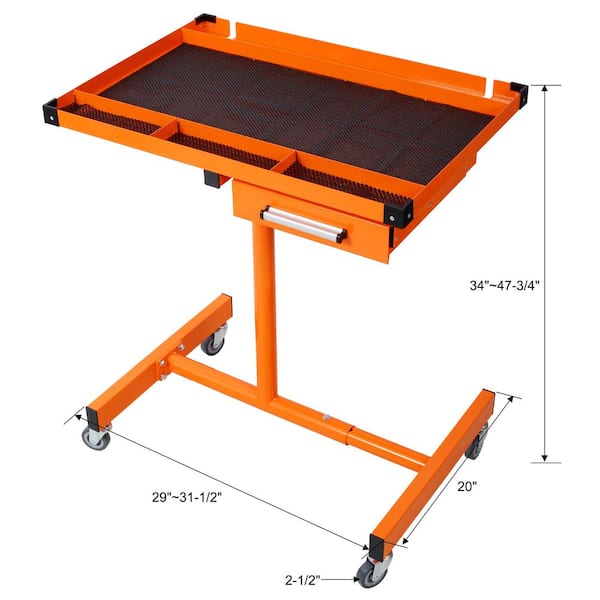 Tatayosi 2.4 2 ft. Portable Steel Work Platform, Adjustable