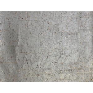 Warm Silver Cork Unpasted Paper Matte Wallpaper, 36 in. by 24 ft.