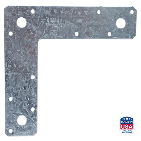 6 in. x 6 in. 14-Gauge Galvanized L Strap