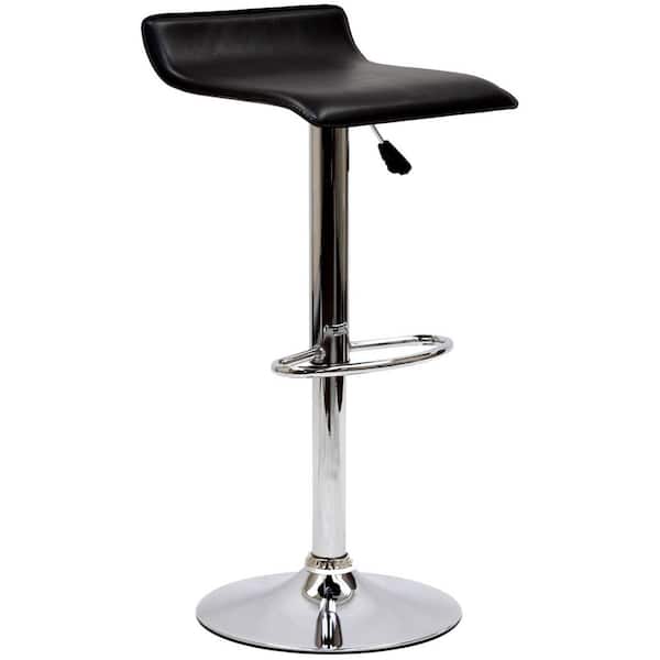 MODWAY Gloria 33.5 in. Bar Stool in Black