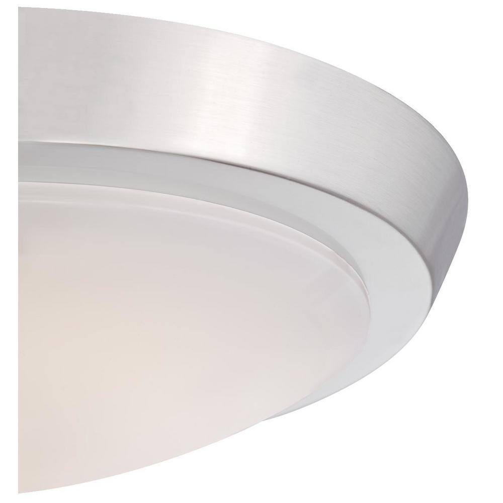 Sleek 11" Brushed Nickel LED Flush Mount Ceiling Light