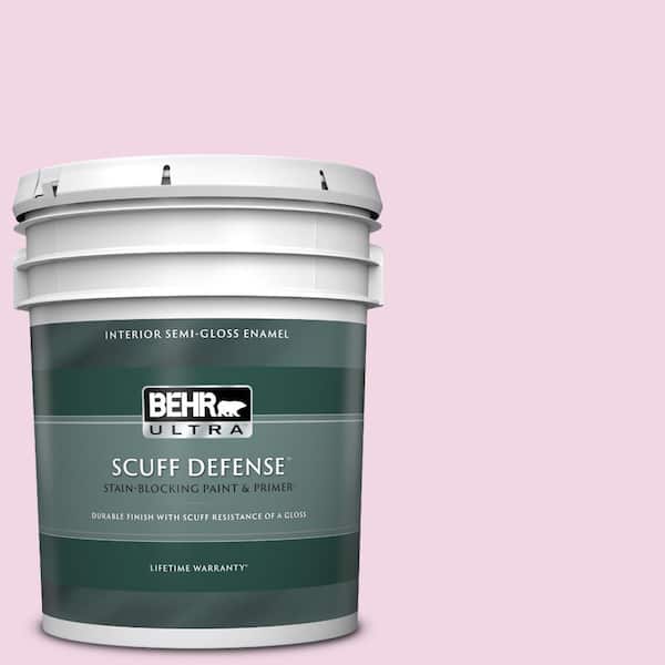BEHR ULTRA 5 gal. #680A-1 Candy Tuft Extra Durable Semi-Gloss Enamel Interior Paint & Primer