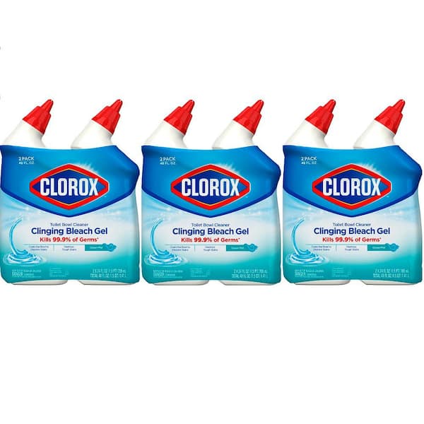 Clorox 24 oz. Manual Toilet Bowl Cleaner Clinging Bleach Gel Value Pack (3-Pack)