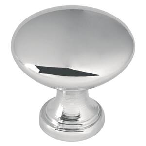 Classic Round 1-1/4 in. (32mm) Polished Chrome Hollow Cabinet Knob (12-Pack)